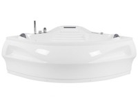 Moderne Badewanne 210 X 145 Cm Mit Massagefunktion SanitäRacryl Weiß Monaco