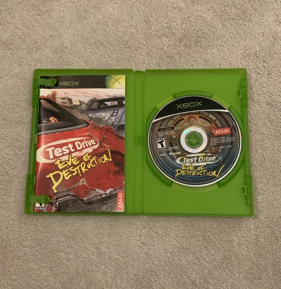 Test Drive Eve Of Destruction (Microsoft Xbox, 2004) CIB *Tested, Working* - Image 3 of 4