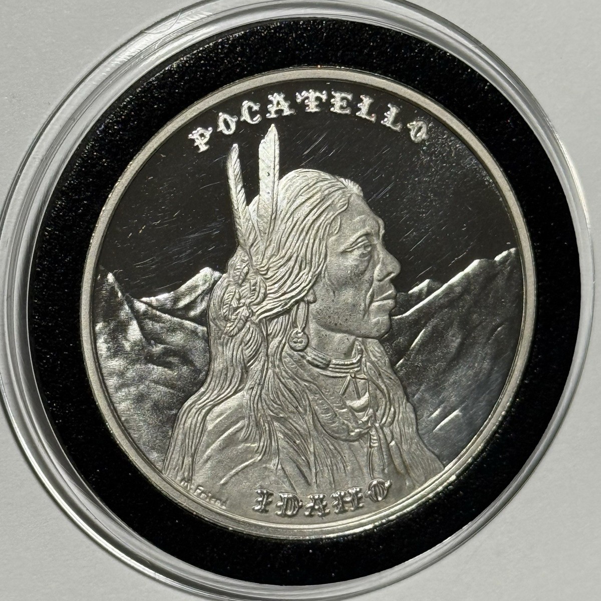 1982 Pocatello Idaho Centennial Rare Coin 1 Troy Oz .999 Fine