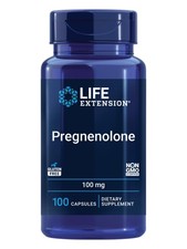 Life Extension Pregnenolone - 100 Count Pack of 1 , White to Off