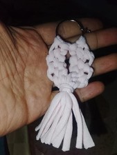 Thin Macrame Braided Keychain