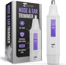 ToiletTree Products Nose Hair Trimmer for Women with LED Light - with Stainless 