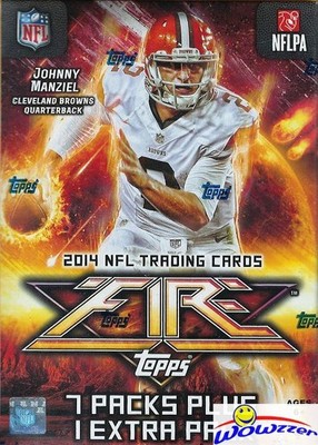 2014 Topps FIRE Football Factory Sealed Blaster Box!  Rare! 