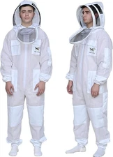 3 Layer Ultra Ventilated Sting Proof Protective Bee Suit with Fencing Veil