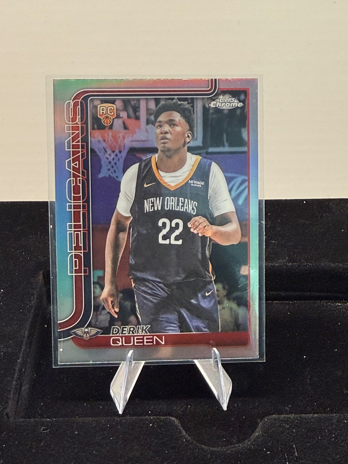 2025-26 Topps Chrome #263 Derik Queen Refractor