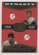 2004 Donruss Throwback Threads Dynasty /1500 Phil Rizzuto Whitey Ford HOF 0a2
