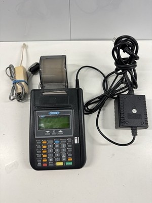 Hypercom T7PLUS Credit Card Terminal with Power Supply Untested Bought In Estate