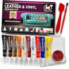 Leather Vinyl Repair Kit Fix Tears, Holes, Scratches, and Peeling on