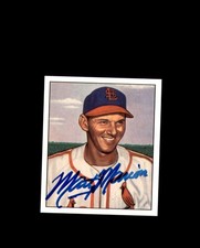 Marty Marion Signed 1950 Bowman Reprint St. Louis Cardinals Autograph