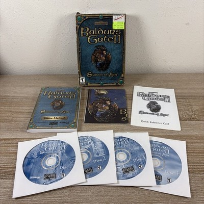 MAC VERSION Baldur's Gate 2 II Shadows of Amn Game MAC Play 4 DISCS PERFECT
