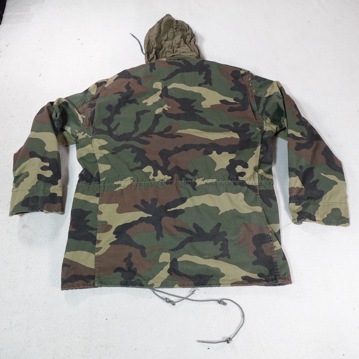 Vintage Camo Jacket Mens XLGreen Duck Bay Hooded Hunting Parka