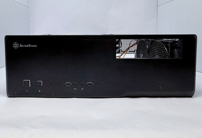 SilverStone Milo ML03B Slim HTPC Case Micro-ATX w/ PSU - SST-ML03B