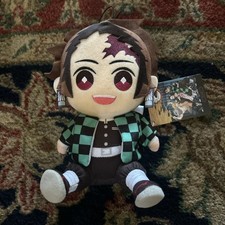 NWOT Tanjiro Kamado Sitting Plush 7" Demon Slayer Great Eastern Entertainment
