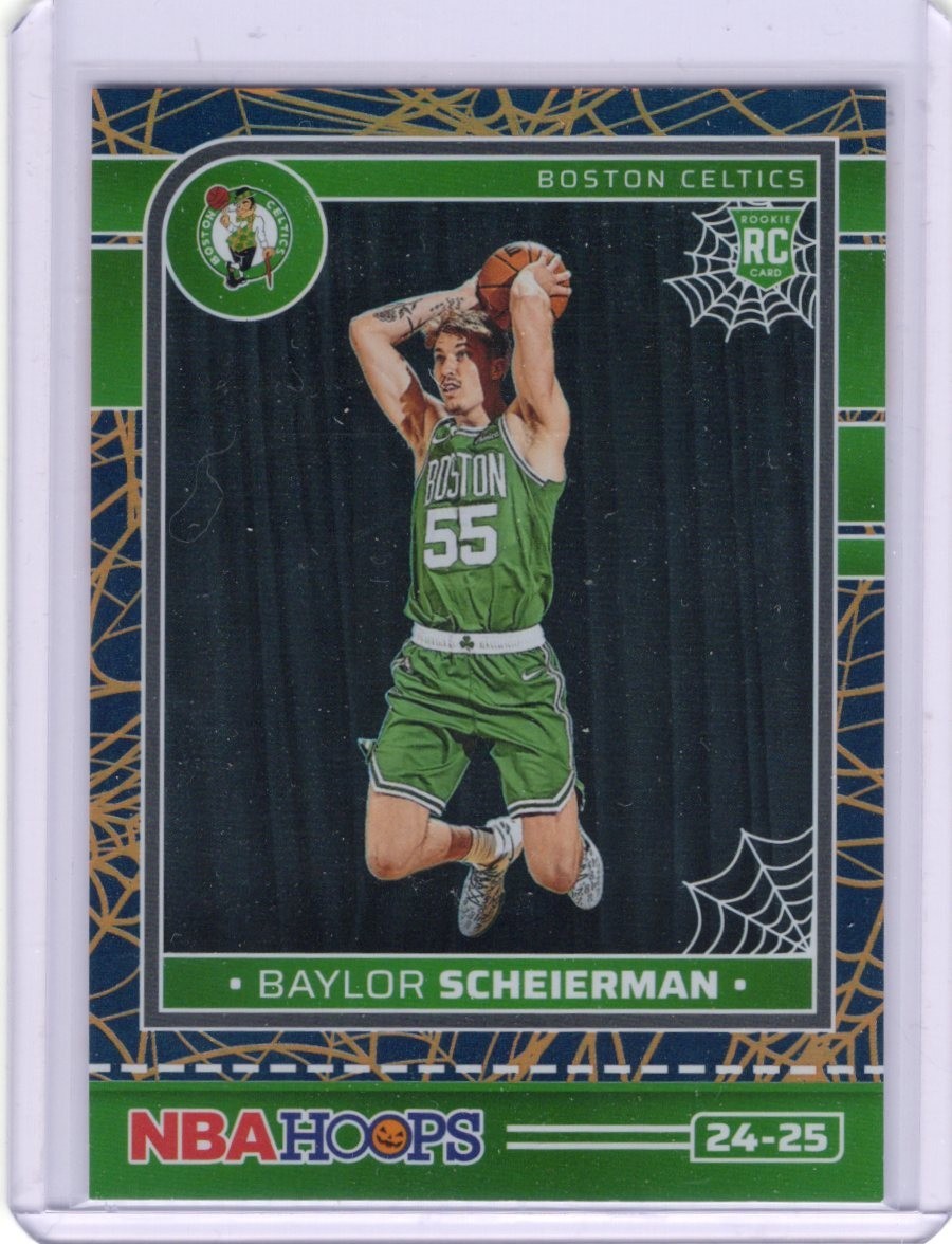 2024-25 Panini Haunted Hoops - Baylor Scheierman #249 Holo Webs (RC)