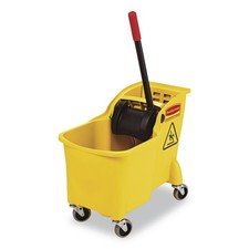 Rubbermaid Commercial 738000YEL 31 qt. Reverse Mop Bucket/Wringer - Yellow New