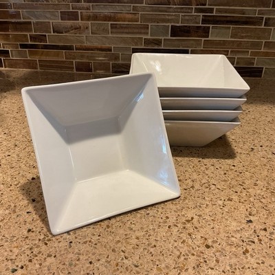 The Cellar WHITEWARE SQUARE 6-3/8'' Soup Bowls Set Of 5 - Macy's