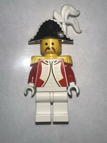 Lego 1x pi074 Minifigure Pirates Imperial Guards Admiral pi001 6263 6271 6277 Vf