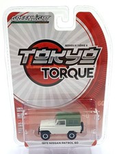 Greenlight 1/64 Scale 47070-D - 1973 Nissan Patrol 60 - White/Green