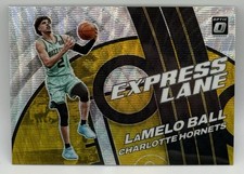 2021 Panini Donruss Optic LaMelo Ball Express Lane Gold Wave #16 Hornets
