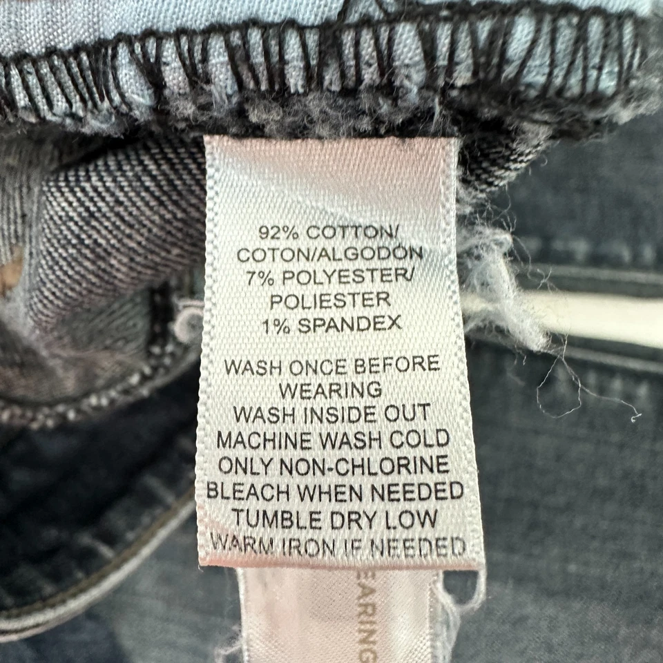 Loft Straight Women's size 10P Dark Wash Blue Denim jeans - Image 3 of 4