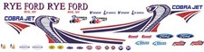 Vinny Lyons RYE FORD 2013 MUSTANG COBRA JET NHRA 1/64th HO Scale Slot Car Decals