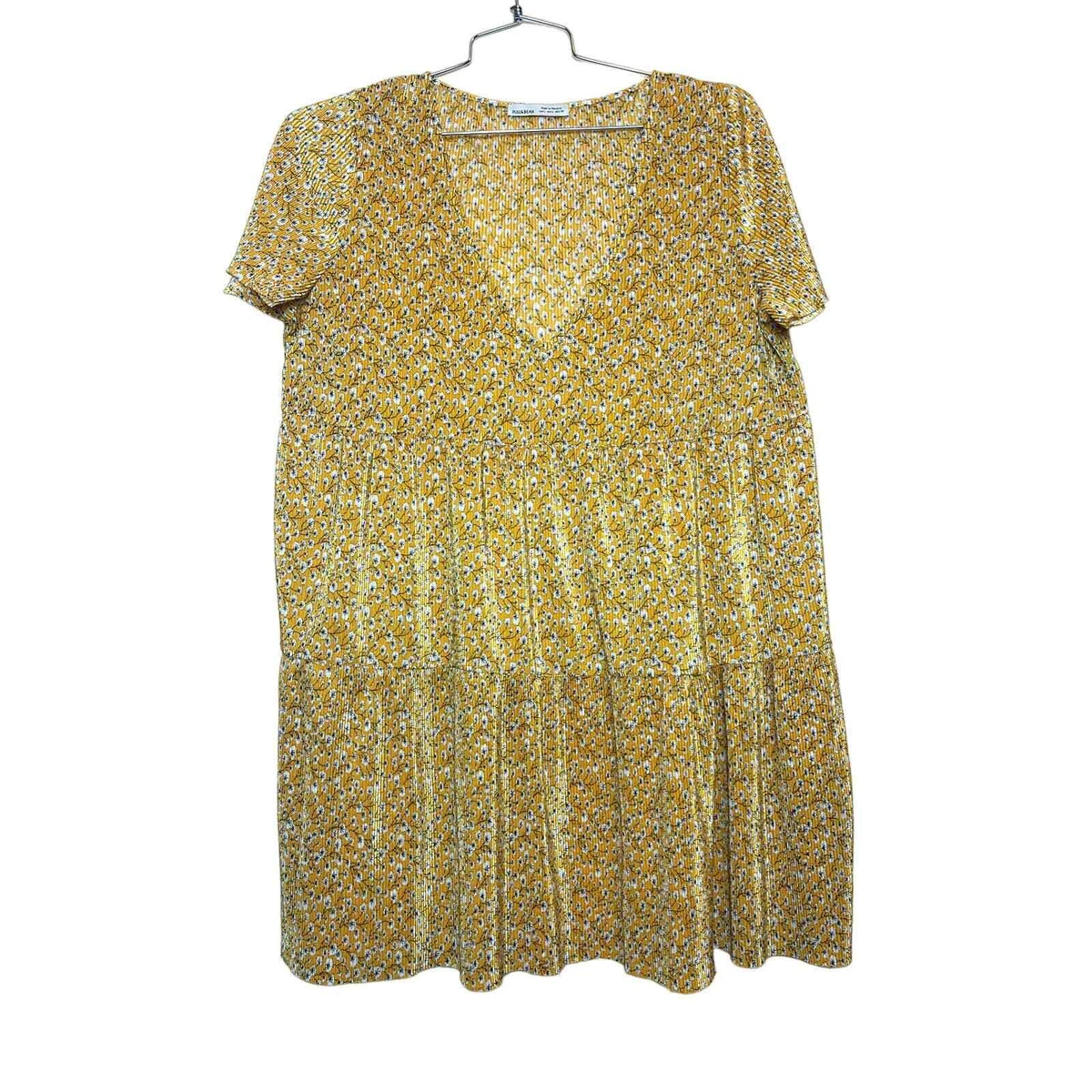 Pull and bear yellow dress top