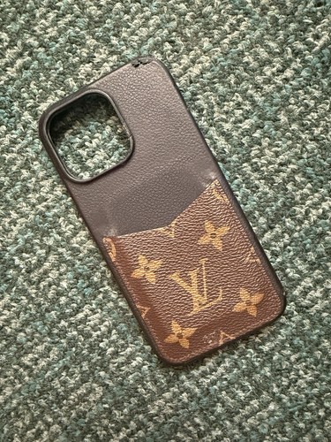 AUTHENTIC LOUIS VUITTON MONOGRAM BROWN IPHONE 15 PRO MAX CELL PHONE CASE FOLIO - 第 5/23 張圖片