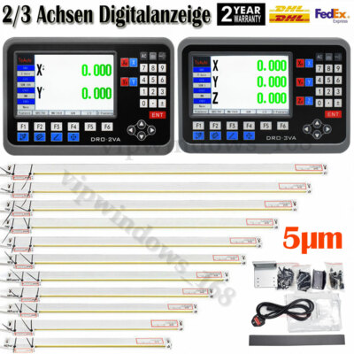 0,0002'' lineare Skala 2/3/4/5 Achsen Digitalanzeige für CNC Fräsdrehmaschine EDM