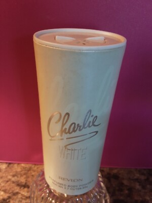 Vintage Charlie White 3.7 Oz. Perfumed Body Powder NEW By Revlon