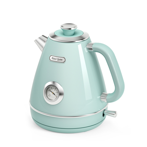 Hazel Quinn Electric Kettle Hot Water Kettle, 1.7 L, Stainless Steel,Red/Green - Picture 7 of 48