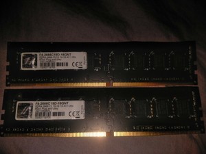 G Skill 2666mhz Ddr4 2x8gb Ram F4 2666c19d 16gnt 1 v Cl19 19 19 43 xbb25j Ebay