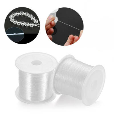 50m Elastische Schnur Perlenschnur Perlen Faden Stretch Gummiband & perlen DIY