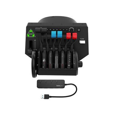 Honeycomb Aeronautical Bravo Throttle Quadrant Bundle with 4-Port USB 3.0 Hub...