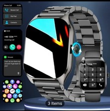 Smartwatch Fitness Tracker, Touchscreen, Heart Rate Monitor, GPS, Waterproof - C