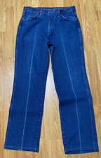 Wrangler Vintage Cotton Heavy Denim Blue Jeans Style 936PWD Indigo 33x30 3W px