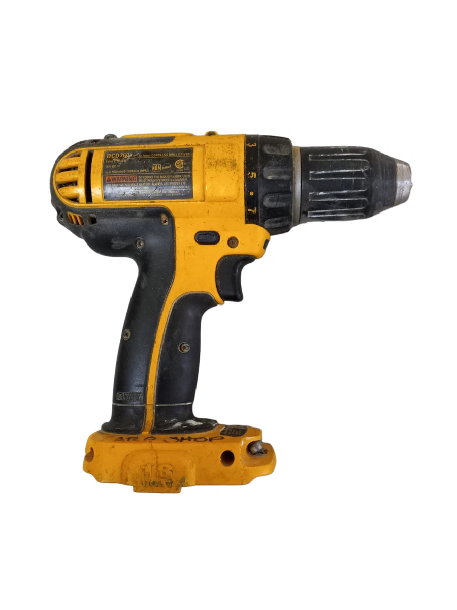 DEWALT DCD760 18V Cordless 1 2 Drill Driver 21 Tool Only Tested
