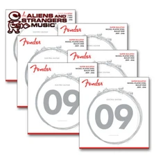 6 Sets! Fender 3250LR Super Bullet Strings, Nickel Plated, Bullet End, Lt Reg –