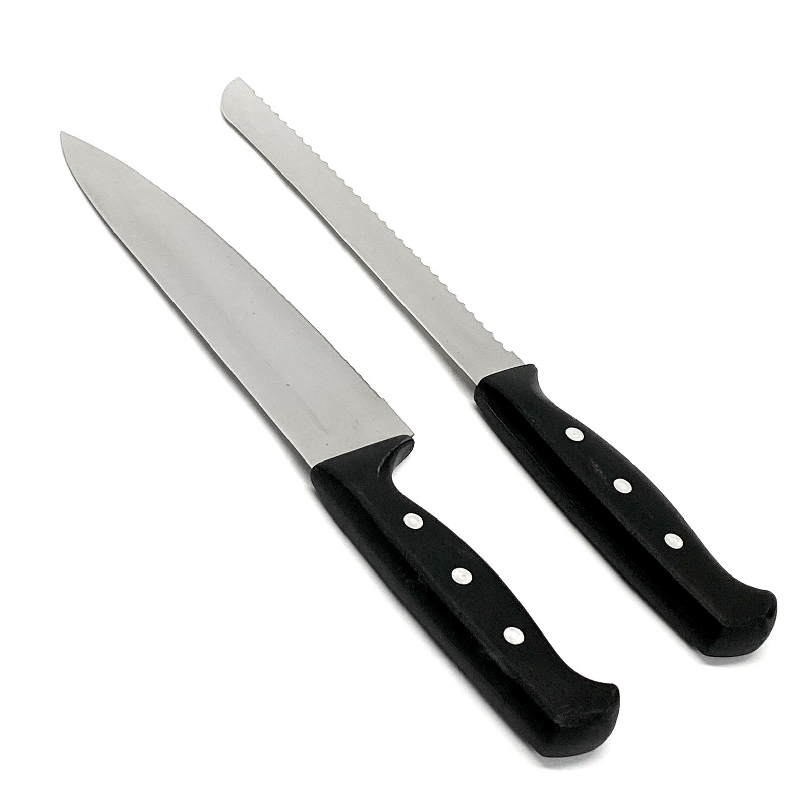 FARBERWARE Serrated Bread Knife & Chef Knife 2 pcs Kitchen Knife Set eBay
