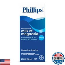 Phillips' Milk of Magnesia, Laxative, Original, 4 Ounce (Pack of 6) - Packagi