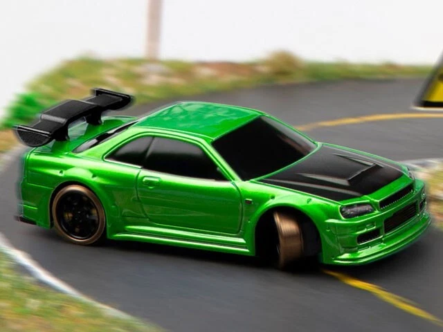 Hi-Tec RC Radiocontrollato Turbo Racing Drift Car C64 Verde - Immagine 3 di 3