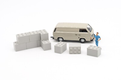 12 Betonblöcke Typ Lego 120cm H0 1:87 HO Diorama Güterzug LVM