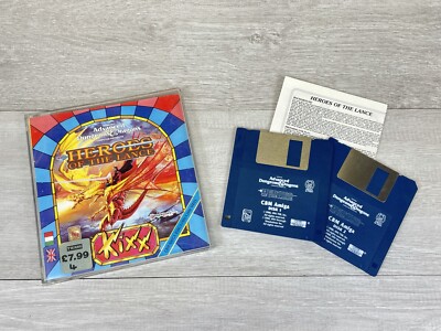 Dungeons And Dragons HEROES OF THE LANCE Spiel für Commodore Amiga KOMPLETT Kixx