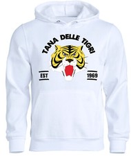 Felpa Uomo tigre cartoon anni '80 Tana delle tigri unisex uomo donna bambino