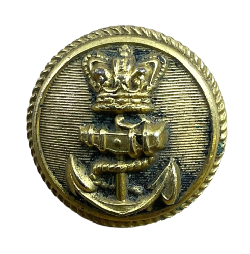 Victorian British Royal Navy RN Officers Large Coat Jacket Button - Picture 1 of 2