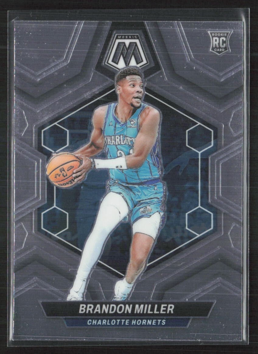 2023 Panini Mosaic Brandon Miller #202 Base Rookie Card RC Hornets