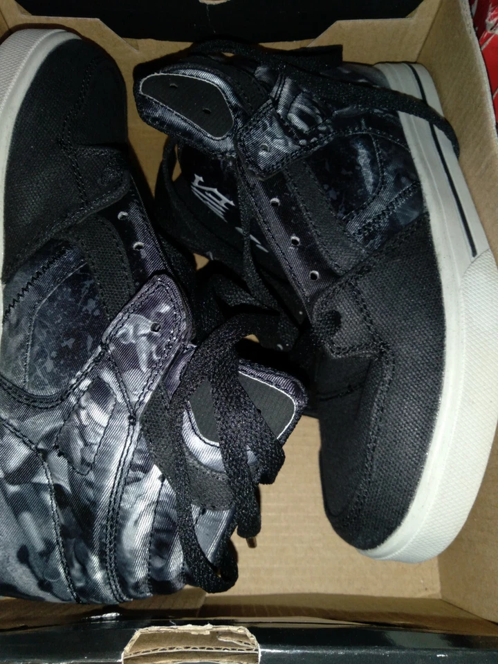 Niños Osiris Clon Huit Alien Negro Con Cordones Patinador Zapatillas Zapatos Talla 2☆193 Foto 4 de 4