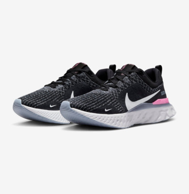 Nike React Infinity 3 Mens Size 8 Road Running Black White Gym DZ3014 001
