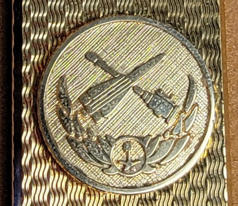 SCARCE Ronson 18k Gold Electroplated Butane Lighter Special Edit Space Ship logo