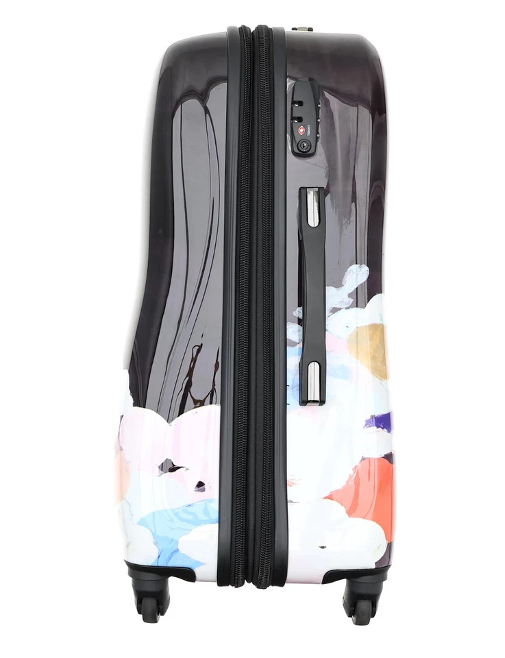 Heys Purple Floral Print Spinner Suitcase B1176 - Image 4 of 4