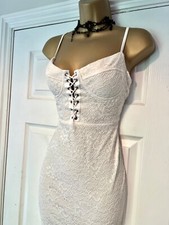 LACE DETAIL CORSET STYLE TOPSHOP DRESS SIZE 8
